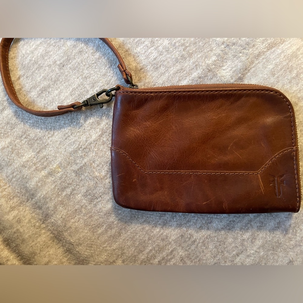 Frye wristlet, gentle wear